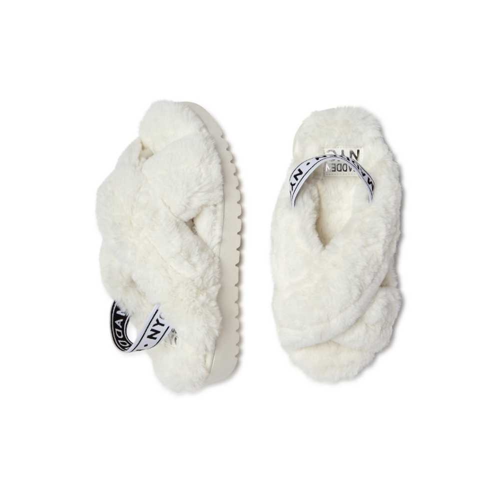 Madden NYC faux fur sandals